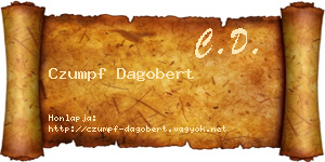 Czumpf Dagobert névjegykártya